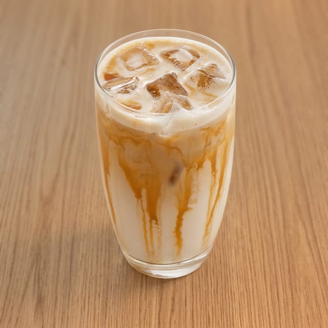 Iced Caramel Latte.