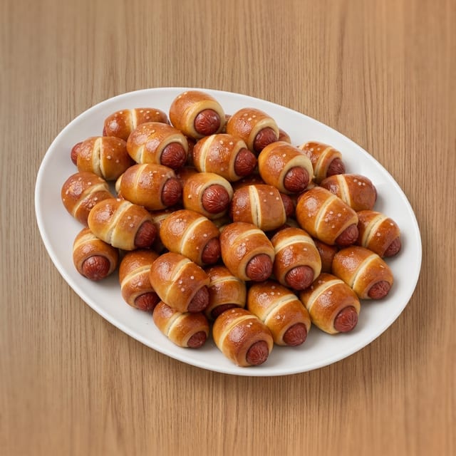 Family Size Mini Pretzel Dogs (50).